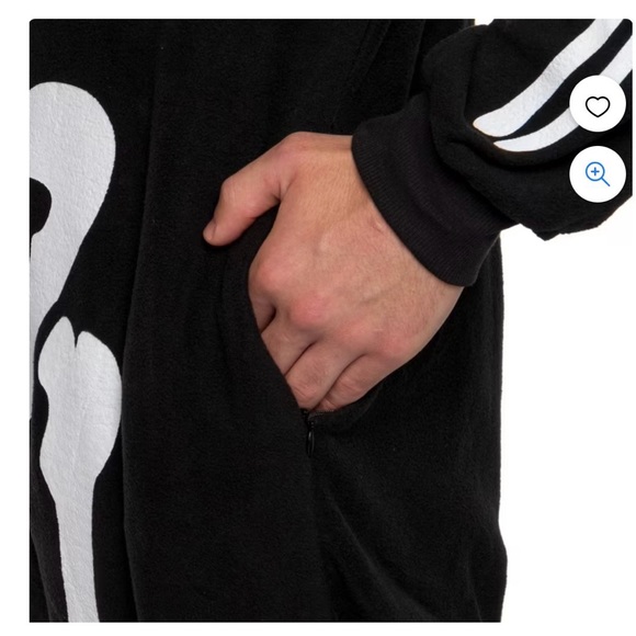 FUNZIEZ Slim Fit Adult Onesie - Animal Halloween Costume - Plush Fruit One Piece - Picture 9 of 16